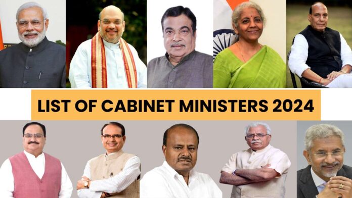 Cabinet Ministers of India 2024